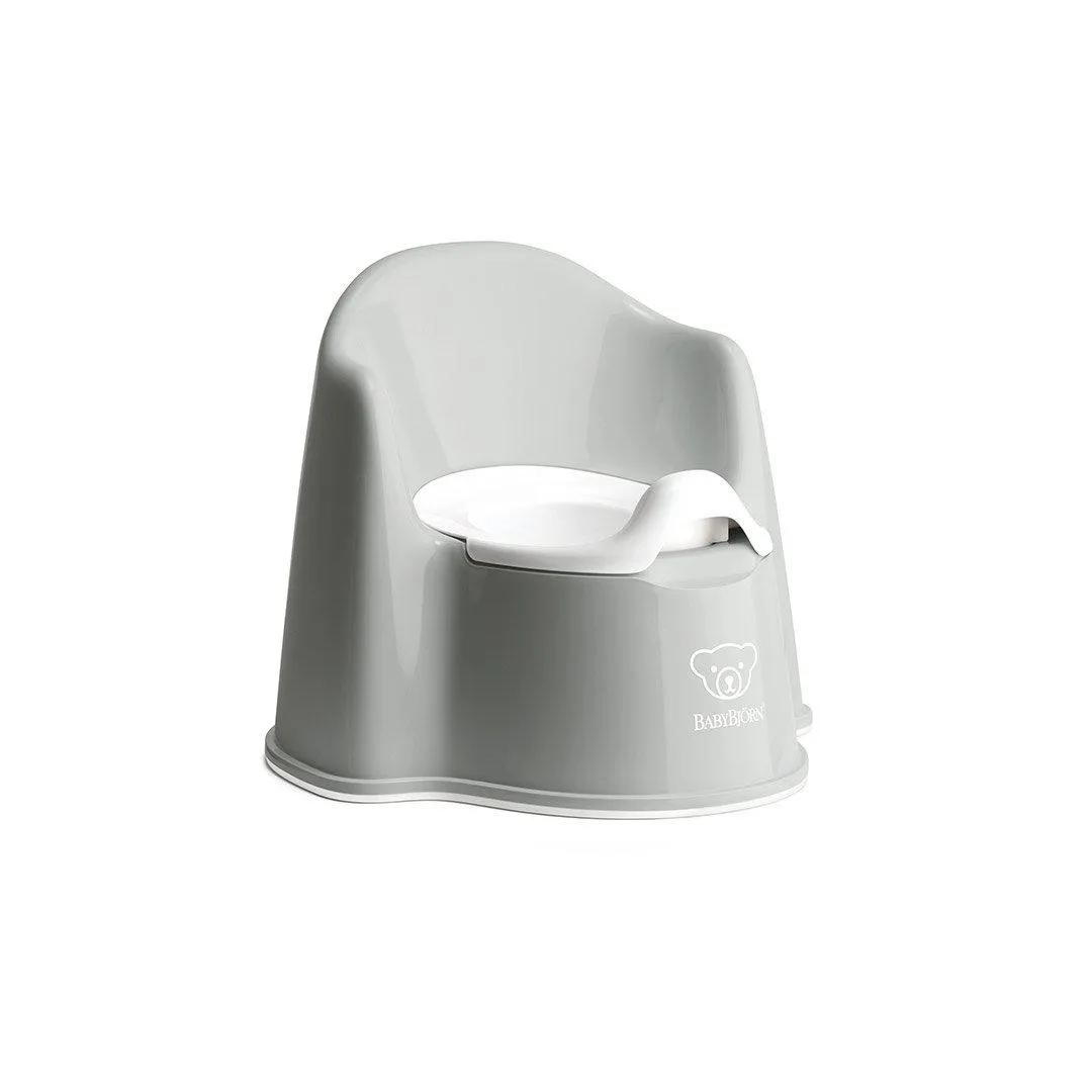 BabyBjorn Potty Chair - Grey/White