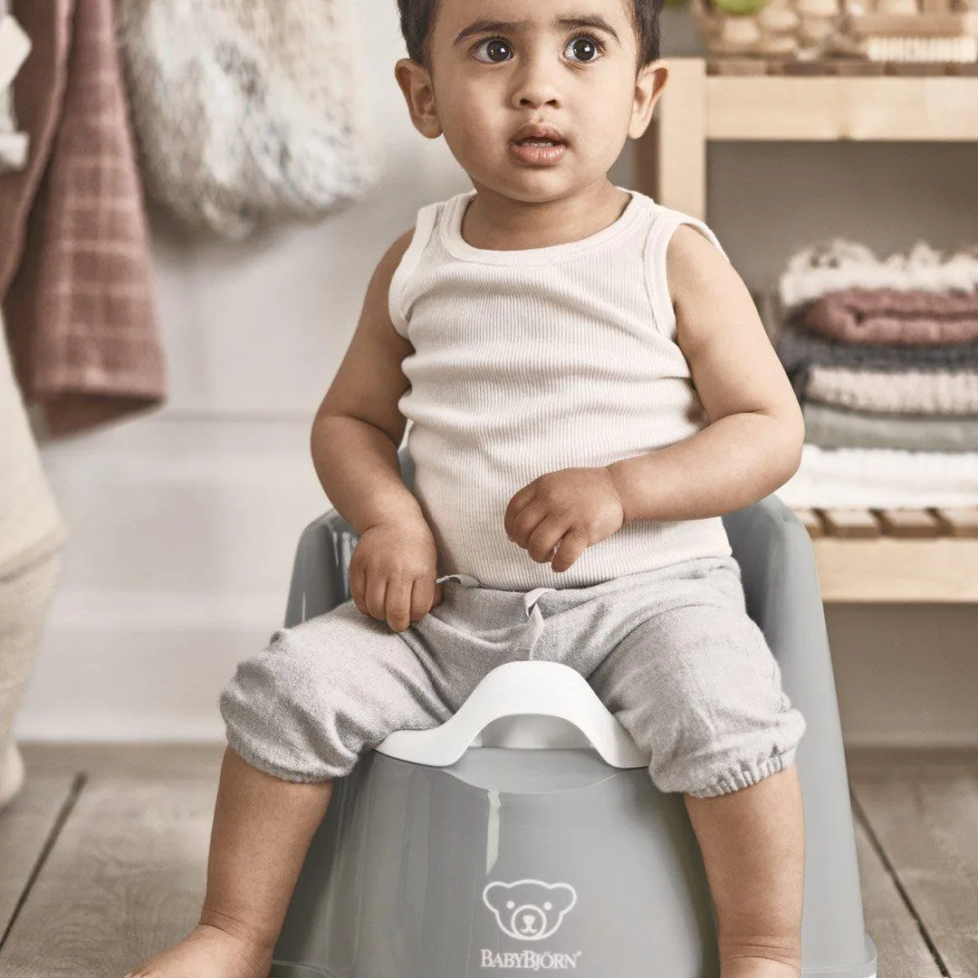 BabyBjorn Potty Chair - Grey/White