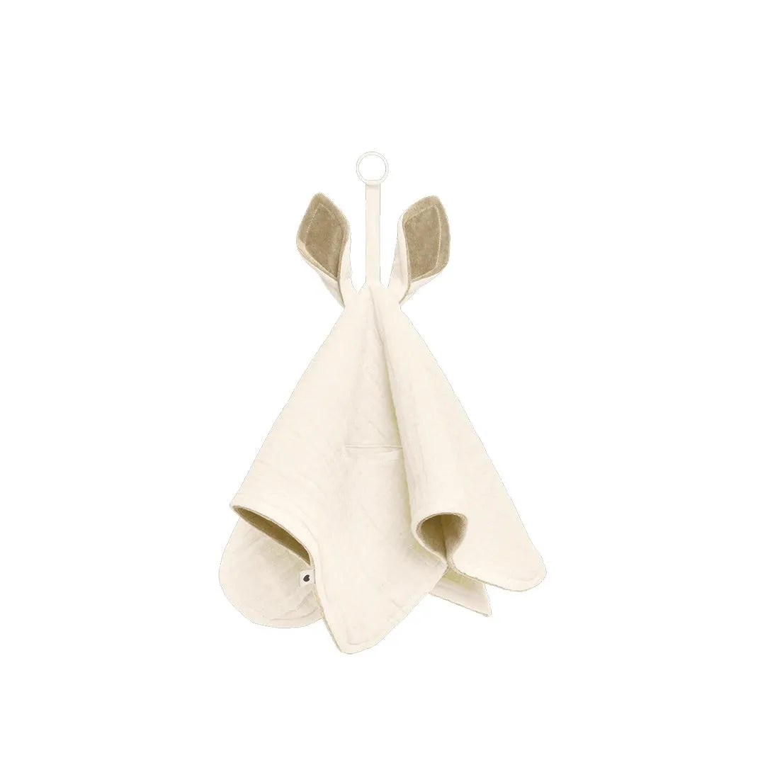 BIBS Cuddle Pacifier Cloth - Ivory - Kangaroo
