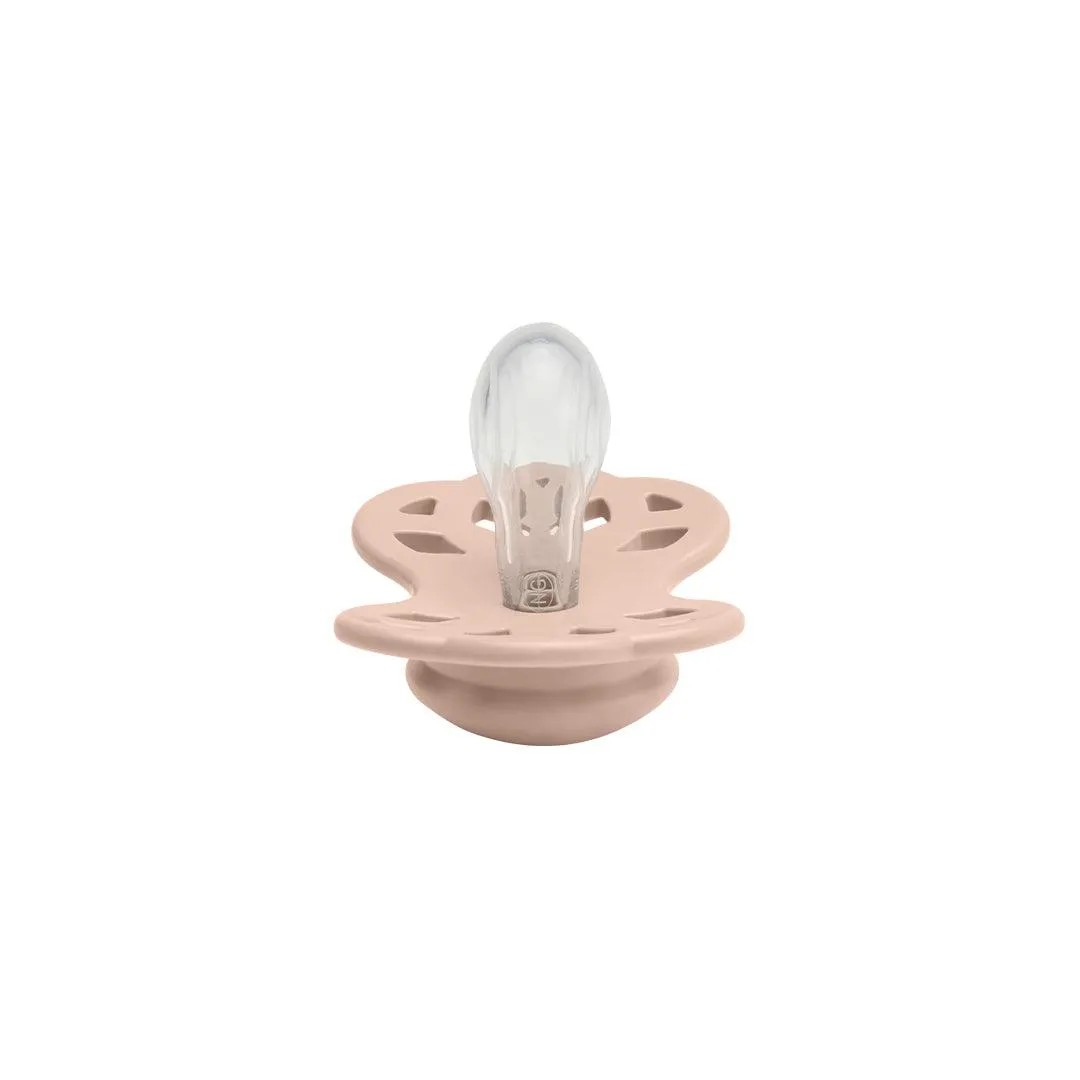 BIBS Infinity Symmetric Pacifier - Blush - Silicone