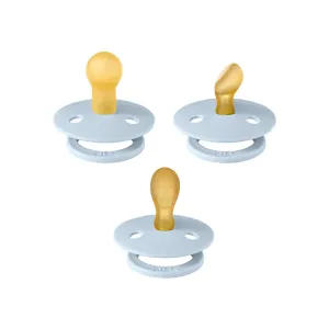 BIBS Try-It Colour Pacifiers - 3 Pack - Baby Blue