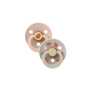 BIBS World BIBS Pacifier Studio Colour 2 PACK Ladybug Latex - Blush Mix
