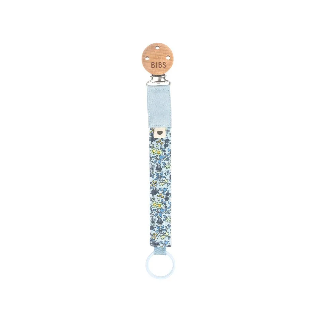 BIBS X LIBERTY Pacifier Clip - Baby Blue - Camomille Lawn