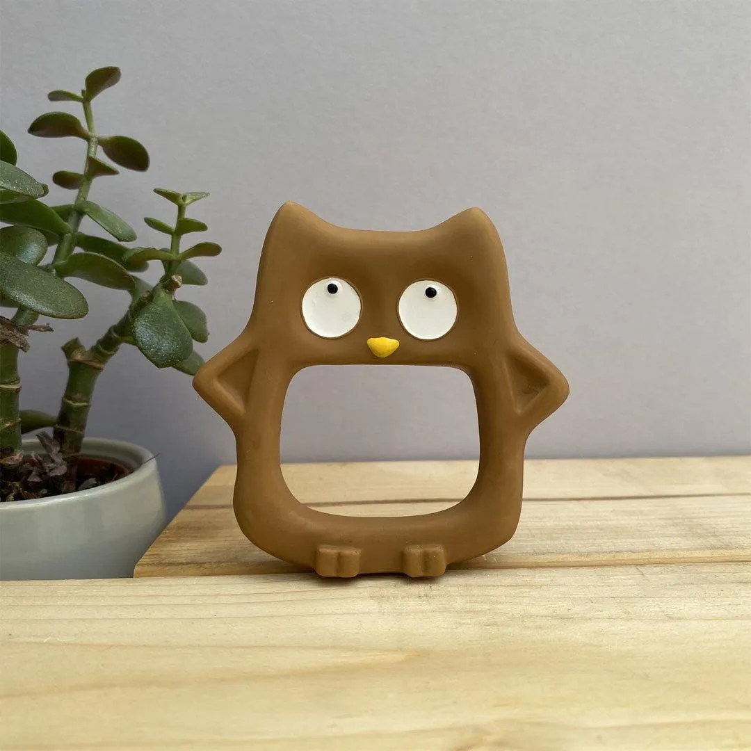 Cloud and Cuckoo My Friend Hoot Teether - Brown