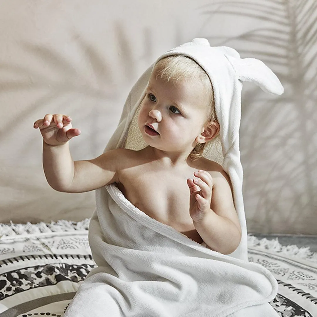 Elodie Details Hooded Towel  - Vanilla White Bunny