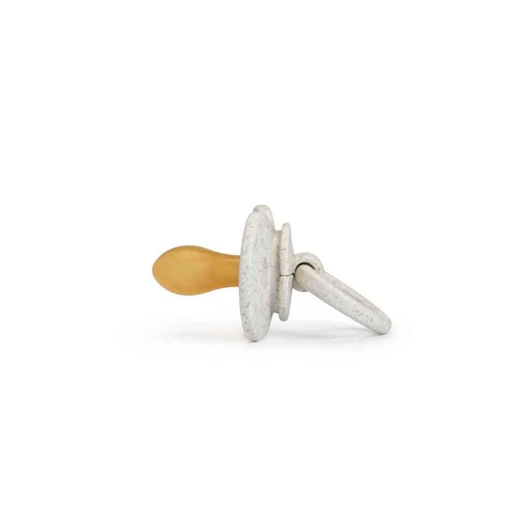 Elodie Details Newborn Bamboo Pacifier - Round - Vanilla White