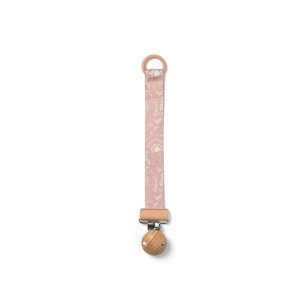 Elodie Details Pacifier Clip - Monkey Sunrise Pink - Wood Clip