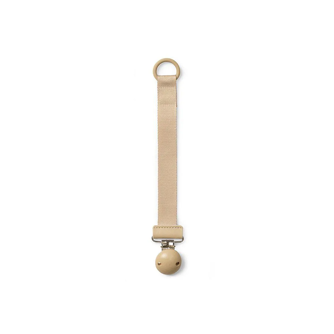 Elodie Details Pacifier Clip Wood - Pure Khaki