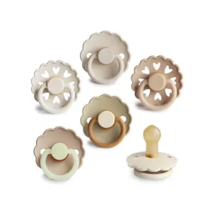 FRIGG Daisy Latex Pacifier - 6 Pack - Cinnamon Charm