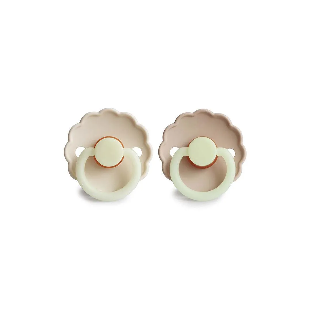 FRIGG Daisy Latex Pacifier - Cream Night - 2 Pack