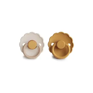 FRIGG Daisy LatexPacifier - 2 Pack - Chamomile - Honey Gold