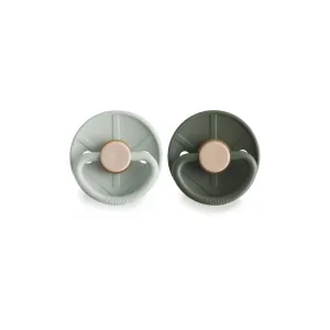 FRIGG Little Viking Latex Pacifier - 2 Pack - Sage/Olive