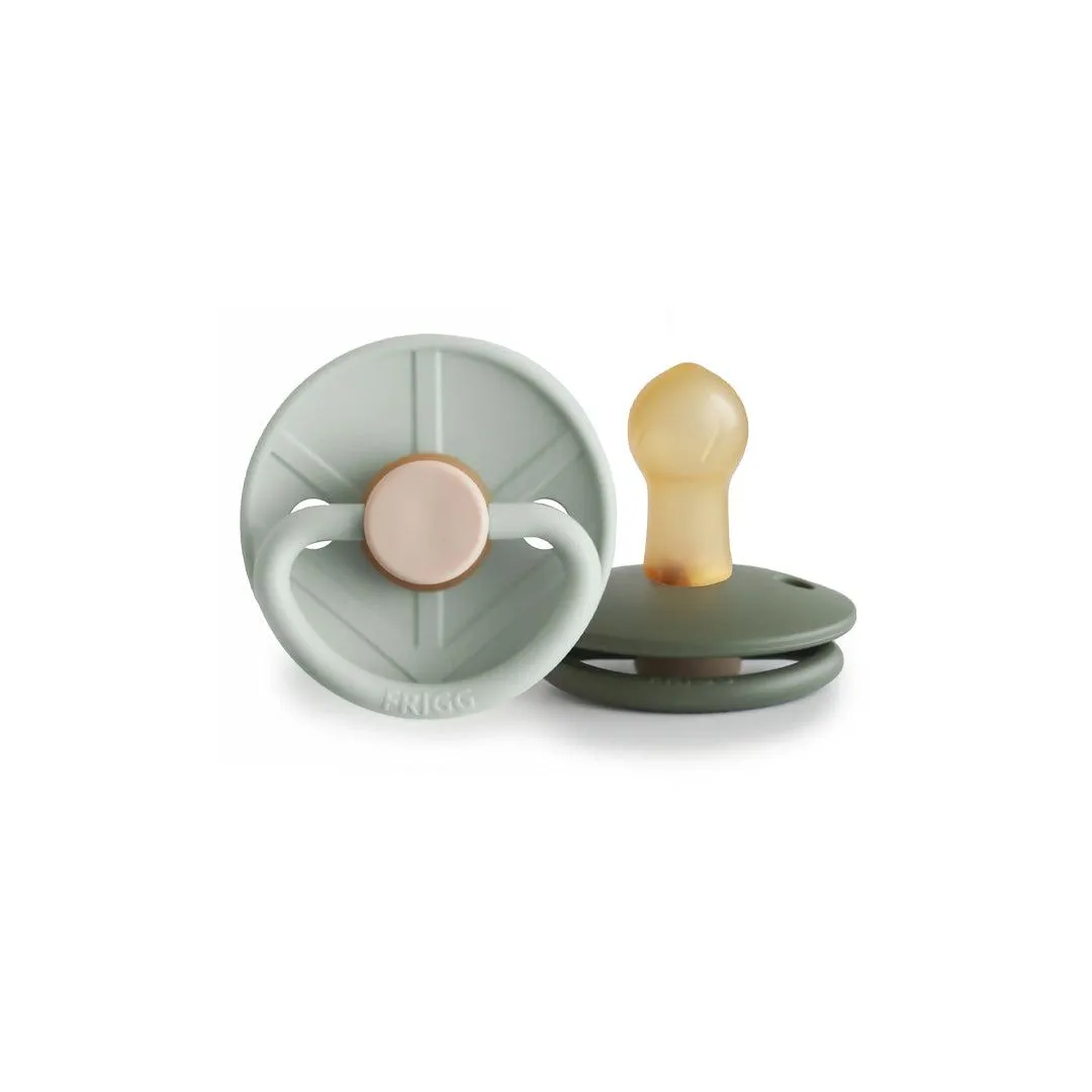 FRIGG Little Viking Latex Pacifier - 2 Pack - Sage/Olive