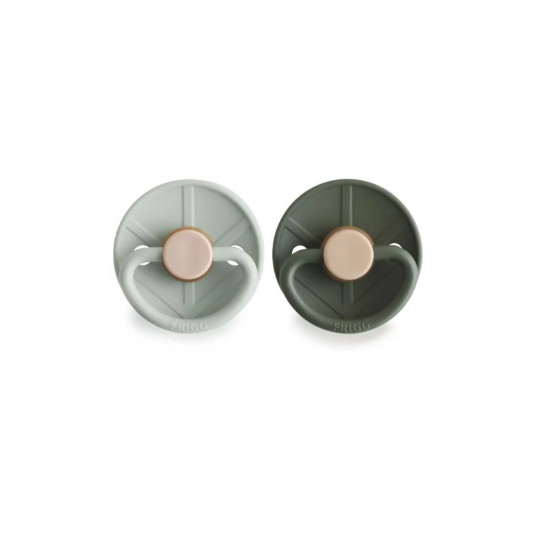 FRIGG Little Viking Latex Pacifier - 2 Pack - Sage/Olive