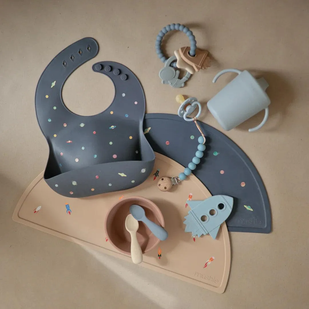FRIGG Moon Phase Latex Pacifier - 2 Pack - Pack Powder Blue - Slate