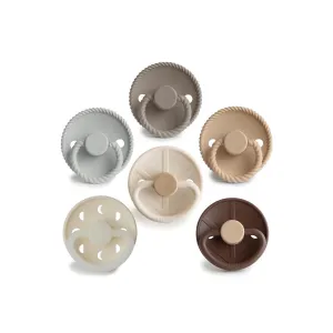 FRIGG Silicone Pacifier - 6 Pack - Earthy Wonder