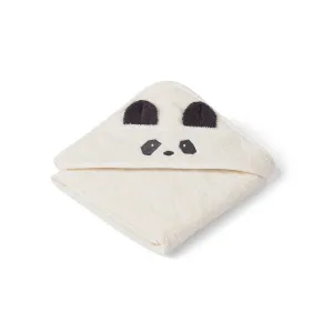 Liewood Albert Hooded Baby Towel - Panda - Creme de la Creme