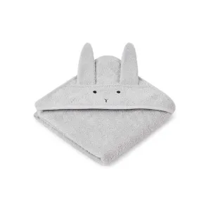 Liewood Albert Hooded Baby Towel - Rabbit - Dumbo Grey