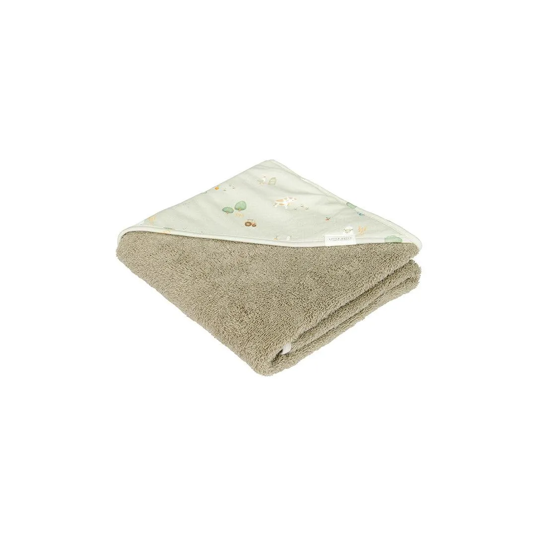 Little Dutch Muslin Hooded Towel - Little Farm