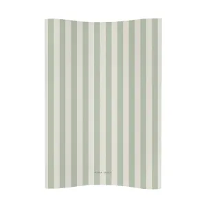 Mama Shack Anti Roll Changing Mat - Candy Stripe - Sage