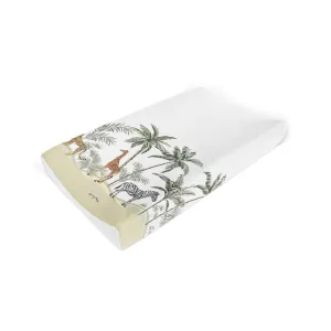 Mama Shack Anti Roll Changing Mat - Palms & Safari