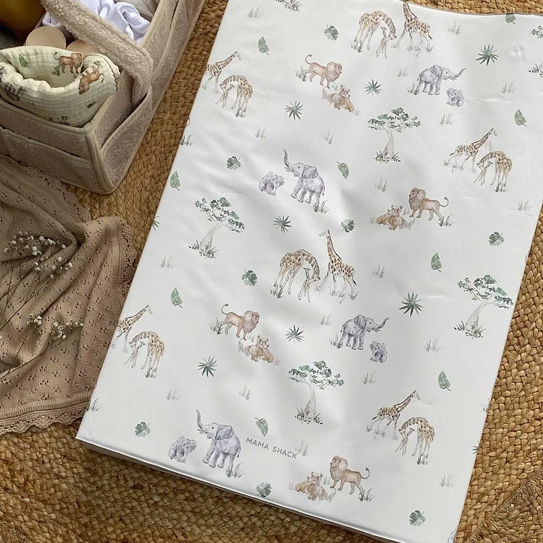 Mama Shack Anti Roll Changing Mat - Sweet Safari