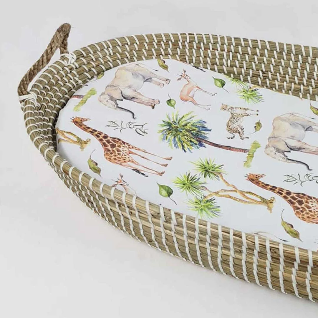 Mama Shack Changing Basket Liner - Wild Safari