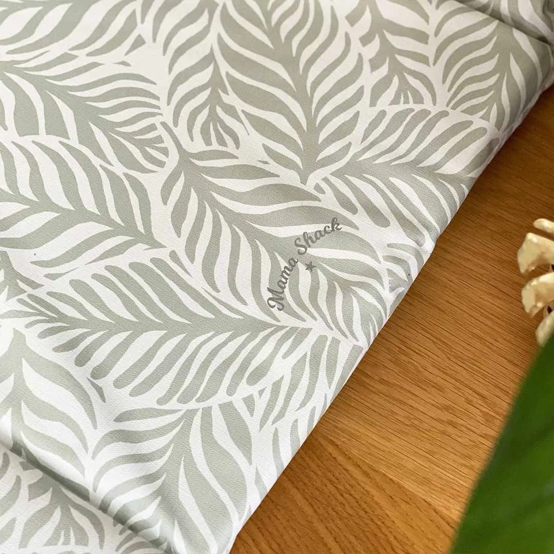 Mama Shack Changing Mat - Linear Leaf / Sage
