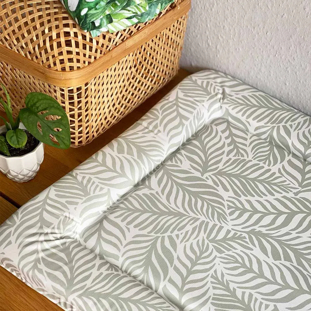 Mama Shack Changing Mat - Linear Leaf / Sage