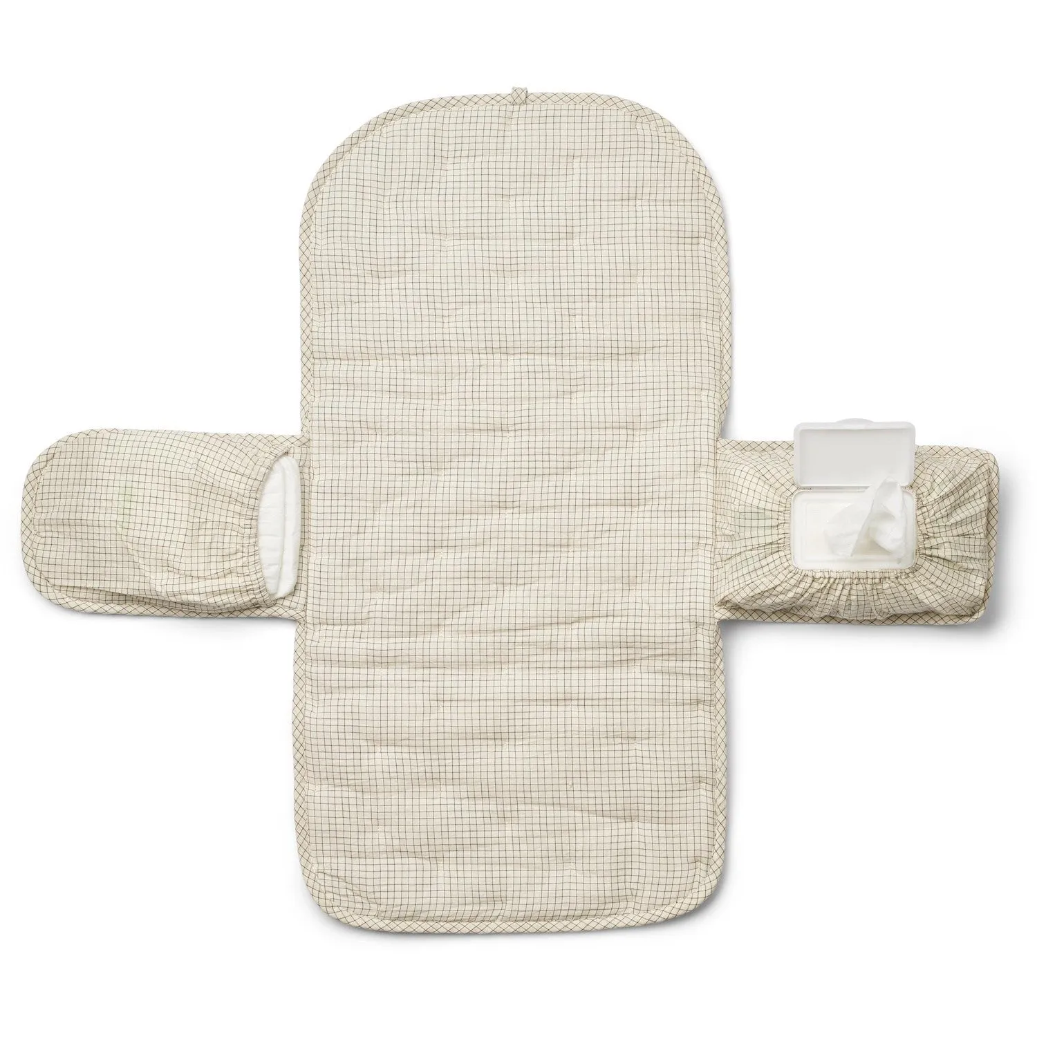 MarMar Seersucker Home Deep Lake Check Changing Mat