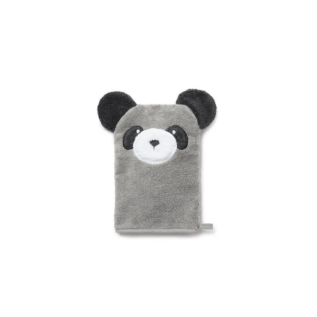 MORI Towel Mitt - Panda - Grey