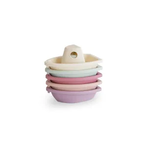 Mushie Bath Play Set - Boats Petal