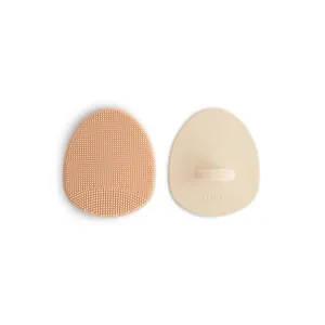 Mushie Cradle Cap Brush | 2-Pack - Blush/Shifting Sand
