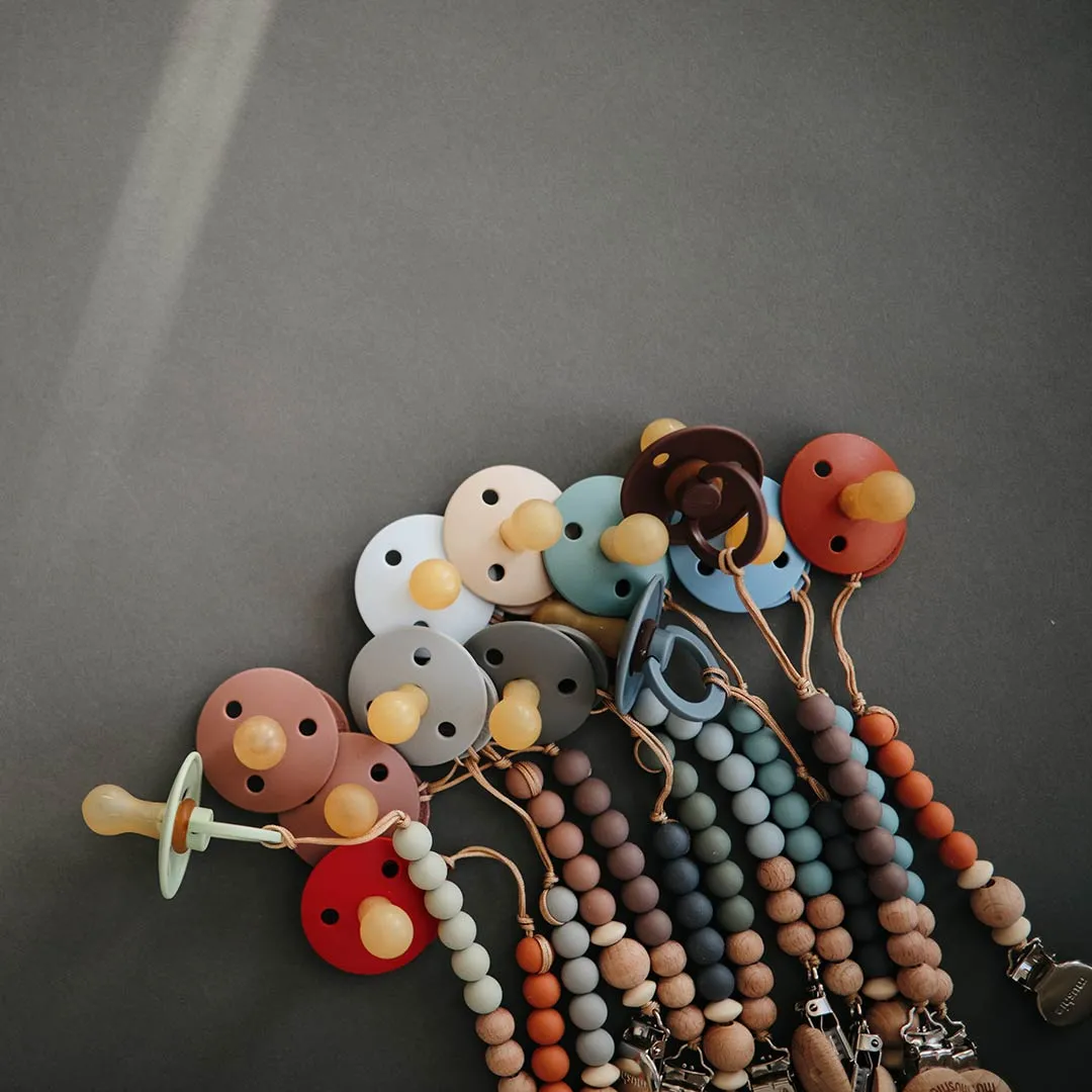 Mushie Halo Pacifier Clip - Muted Yellow