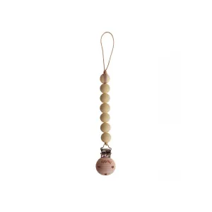 Mushie Halo Pacifier Clip - Muted Yellow