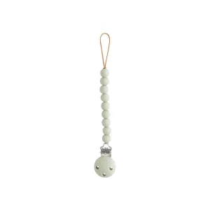 Mushie Hera Pacifier Clip - Sage