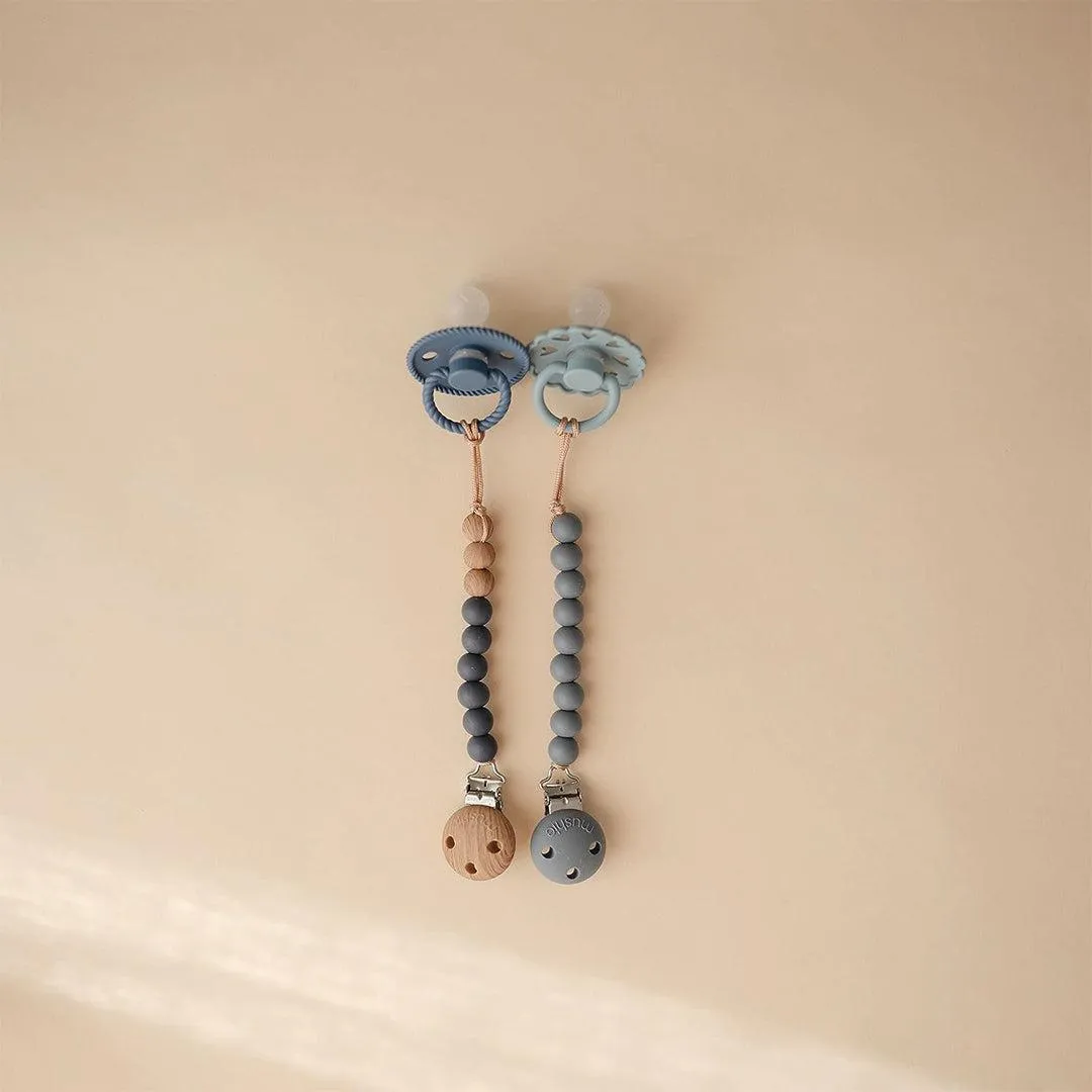 Mushie Hera Pacifier Clip - Tradewinds