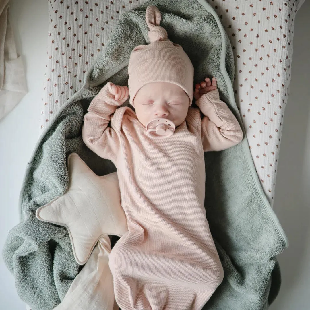 Mushie Hooded Towel - Moss