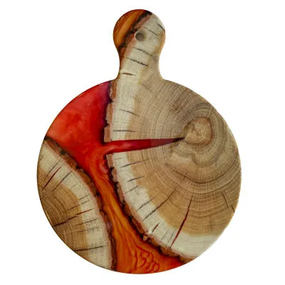 SALE🔥WOOD / RED CERAMIC TRIVET