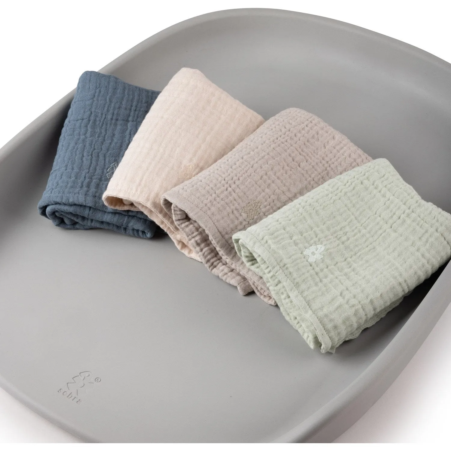 Sebra Green Nursing Towel 6-layer 2-Pack Muslin