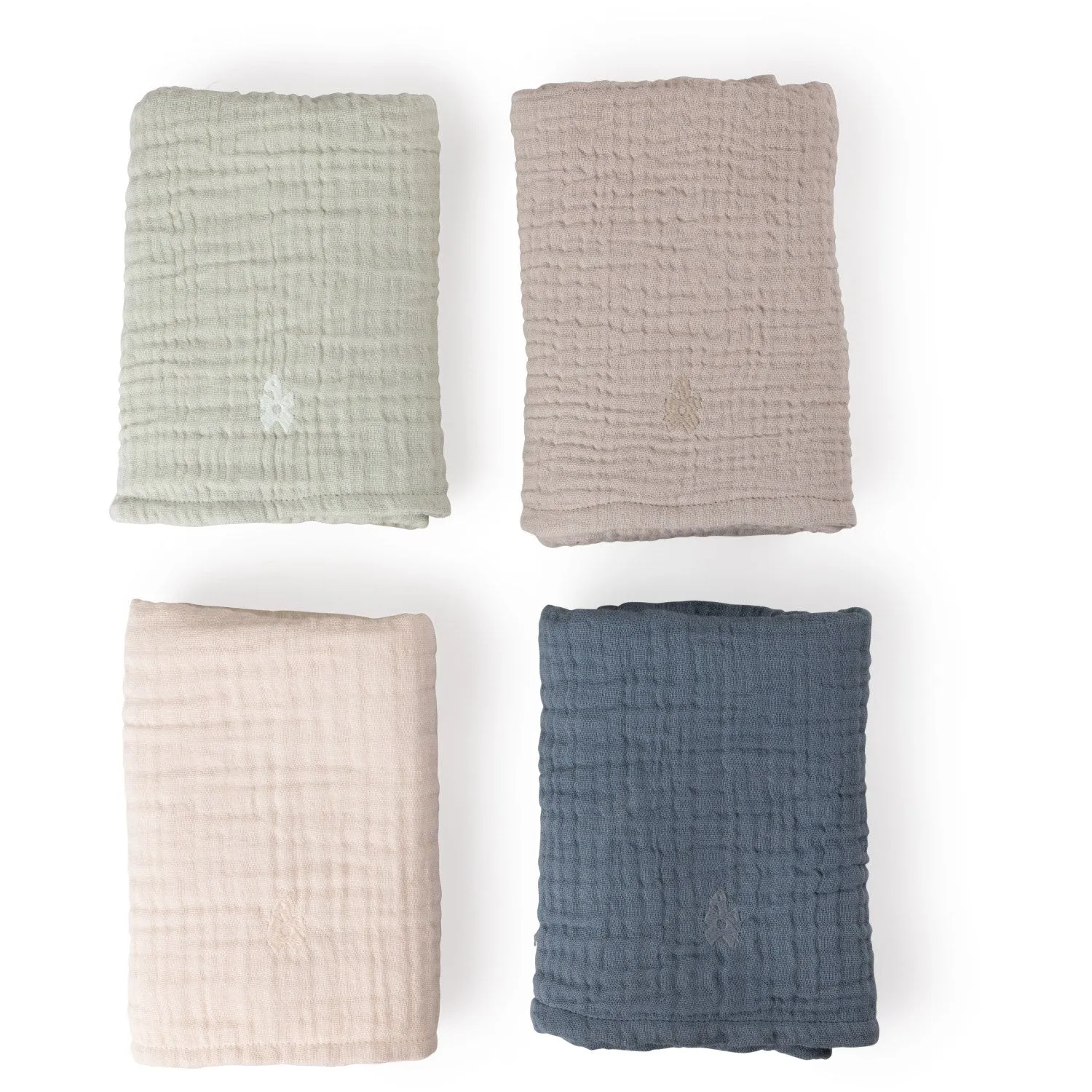 Sebra Green Nursing Towel 6-layer 2-Pack Muslin