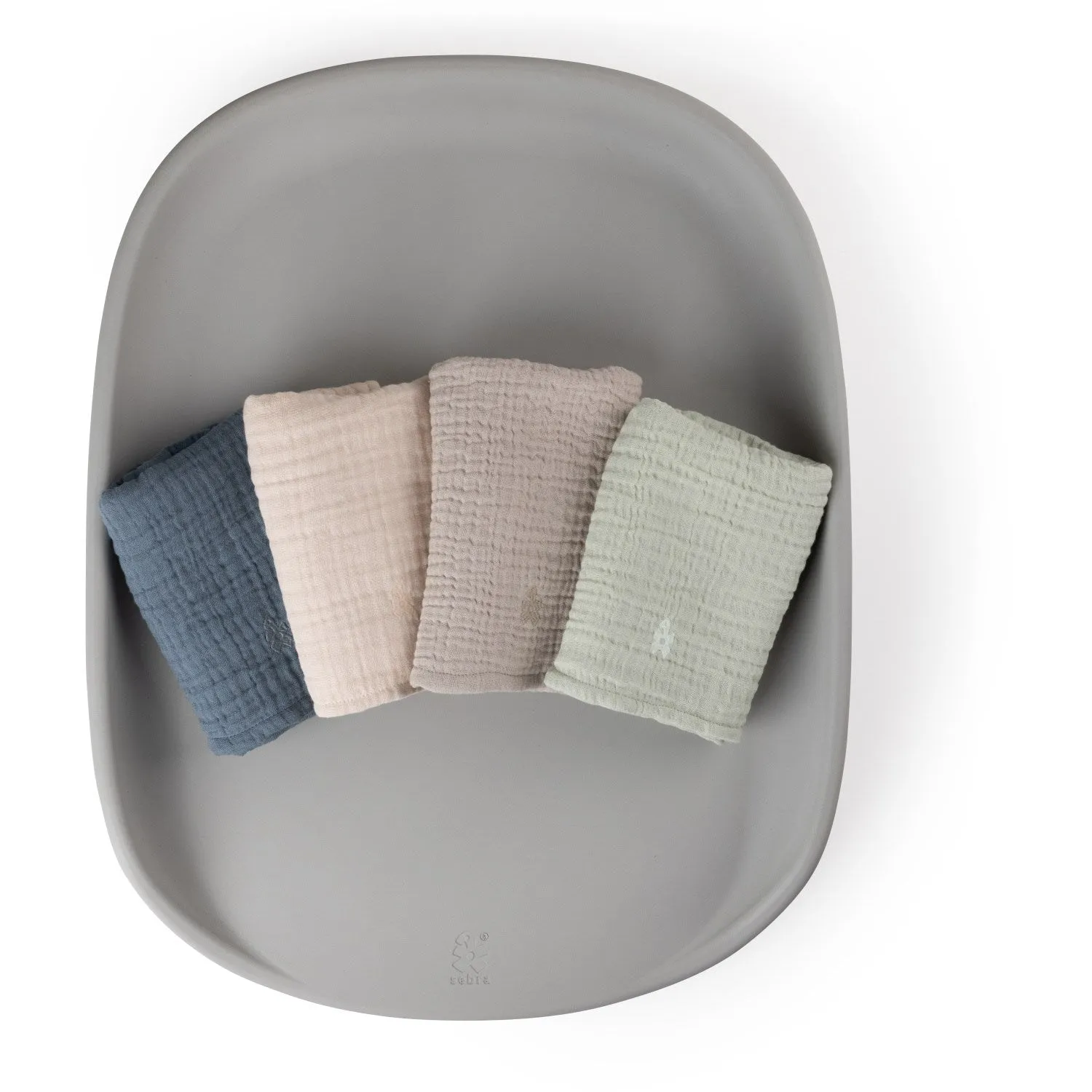 Sebra Green Nursing Towel 6-layer 2-Pack Muslin