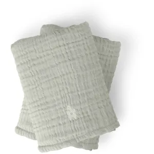 Sebra Green Nursing Towel 6-layer 2-Pack Muslin