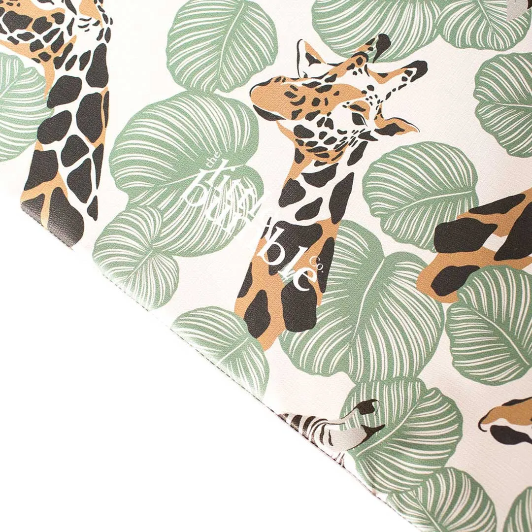 The Little Bumble Co. Anti Roll Changing Mat - Safari - Green