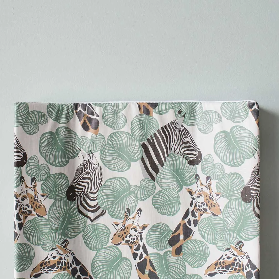 The Little Bumble Co. Anti Roll Changing Mat - Safari - Green