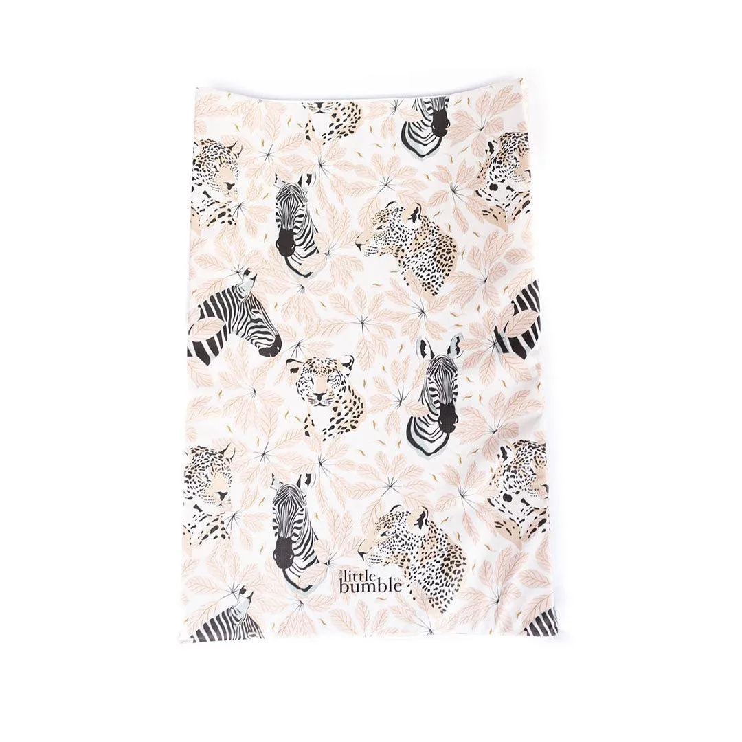 The Little Bumble Co. Anti Roll Changing Mat - Safari - Pink