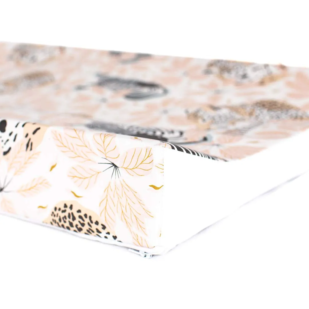 The Little Bumble Co. Anti Roll Changing Mat - Safari - Pink