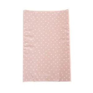 The Little Bumble Co. Anti Roll Changing Mat - White Hearts