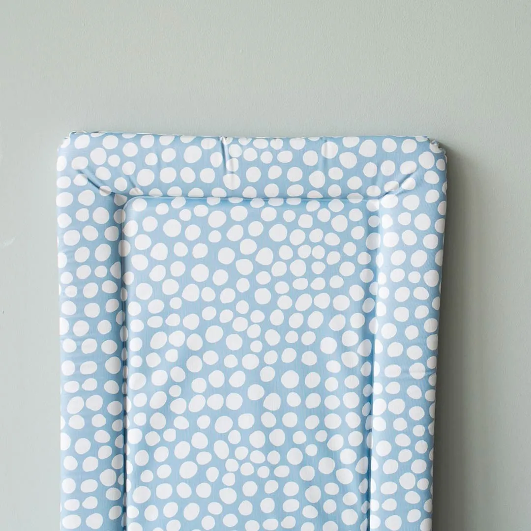 The Little Bumble Co. Standard Changing Mat - Dotty - White   Blue