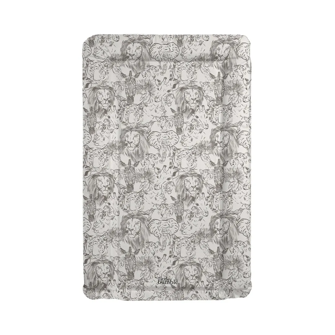The Little Bumble Co. Standard Changing Mat - Safari Animal Faces